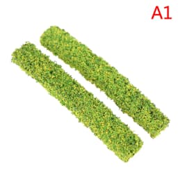 2PCS Shrub Strips Green Sand Table Miniature Model Simulation DIY Materials Grass Fence For Outdoor Indoor Building