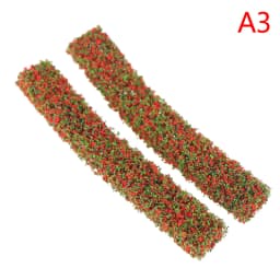 2PCS Shrub Strips Green Sand Table Miniature Model Simulation DIY Materials Grass Fence For Outdoor Indoor Building