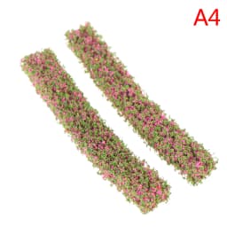 2PCS Shrub Strips Green Sand Table Miniature Model Simulation DIY Materials Grass Fence For Outdoor Indoor Building