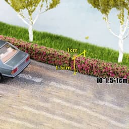 2PCS Shrub Strips Green Sand Table Miniature Model Simulation DIY Materials Grass Fence For Outdoor Indoor Building