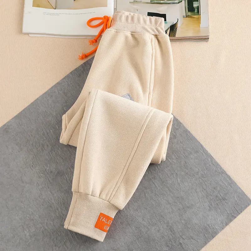 New Gray women Sweatpants Autumn Winter Baggy Streetwear Oversize Sports Pants Black winter thick Joggers Streetwear Trousers