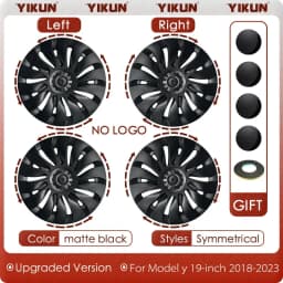 4PCS HubCap Performance Automobile Replacemen Hub cap Full Rim Cover Accessories for Tesla Model Y 19 Inch Wheel Caps 2018-2024