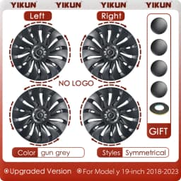 4PCS HubCap Performance Automobile Replacemen Hub cap Full Rim Cover Accessories for Tesla Model Y 19 Inch Wheel Caps 2018-2024