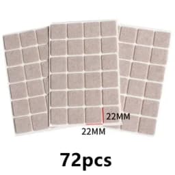 3-72Pcs Felt Chair Leg Pads 3mm Thick Floor Scratch Protector Mat Mute Non-slip Self Adhesive DIY Furniture Accessories