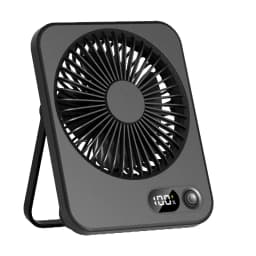 2024 New small fan handy charging long life ultra-thin desktop fan Large wind super quiet folding handheld table fan