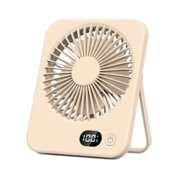 2024 New small fan handy charging long life ultra-thin desktop fan Large wind super quiet folding handheld table fan