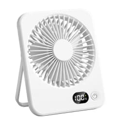 2024 New small fan handy charging long life ultra-thin desktop fan Large wind super quiet folding handheld table fan