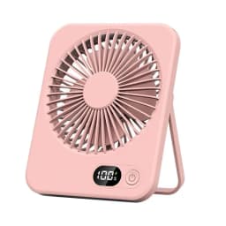 2024 New small fan handy charging long life ultra-thin desktop fan Large wind super quiet folding handheld table fan