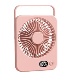 2024 New small fan handy charging long life ultra-thin desktop fan Large wind super quiet folding handheld table fan