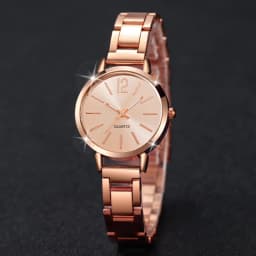 1/3PCS Fashion Women's Watches Stainless Steel Band Analog Quartz Watch Reloj Mujer(Without Box)