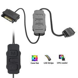 5V 3PIN ARGB Controller Mini Adapter Controller RGB Sync Controller Cable for PC Fan Light Strip