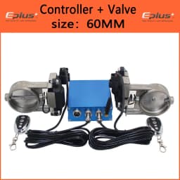 EPLUS Car Exhaust Pipe Electronic Valve Kit Universal Multi-angle Mode 51 63 76MM Controller Device Remote Kit Controller Switch