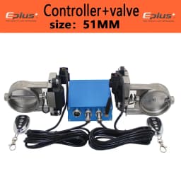 EPLUS Car Exhaust Pipe Electronic Valve Kit Universal Multi-angle Mode 51 63 76MM Controller Device Remote Kit Controller Switch
